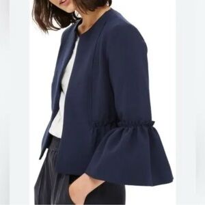 Alythea Navy Bell Sleeve Top